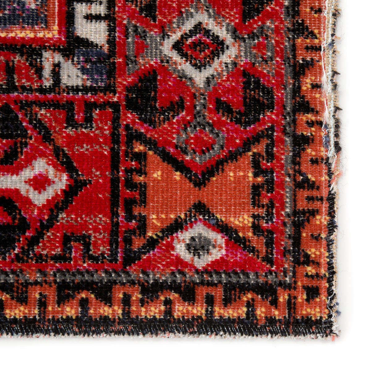 Mikras X Area Rug - 7'6" X 9'6" - Red/Black
