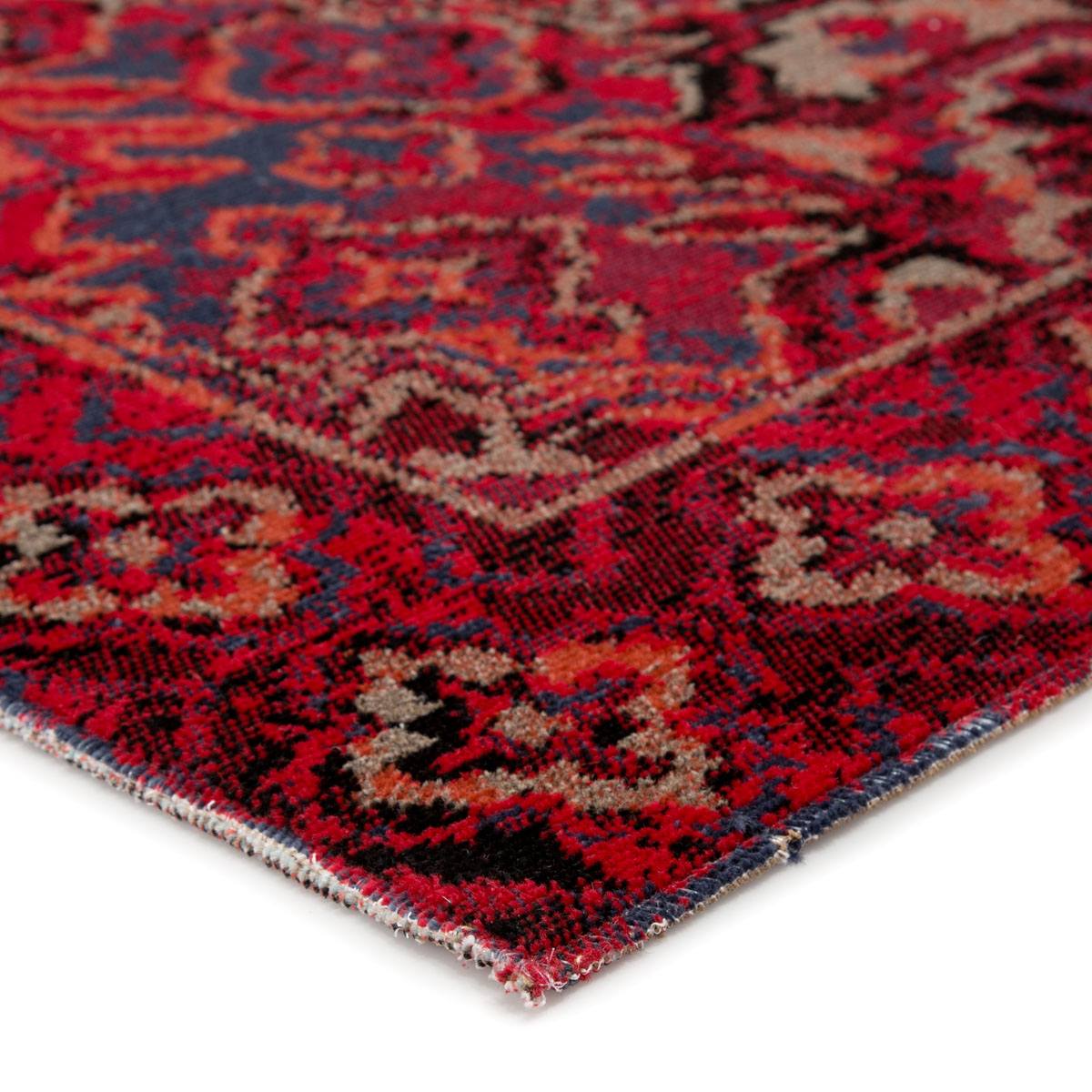 Mikras I Area Rug - 7'6" X 9'6" - Red/Black