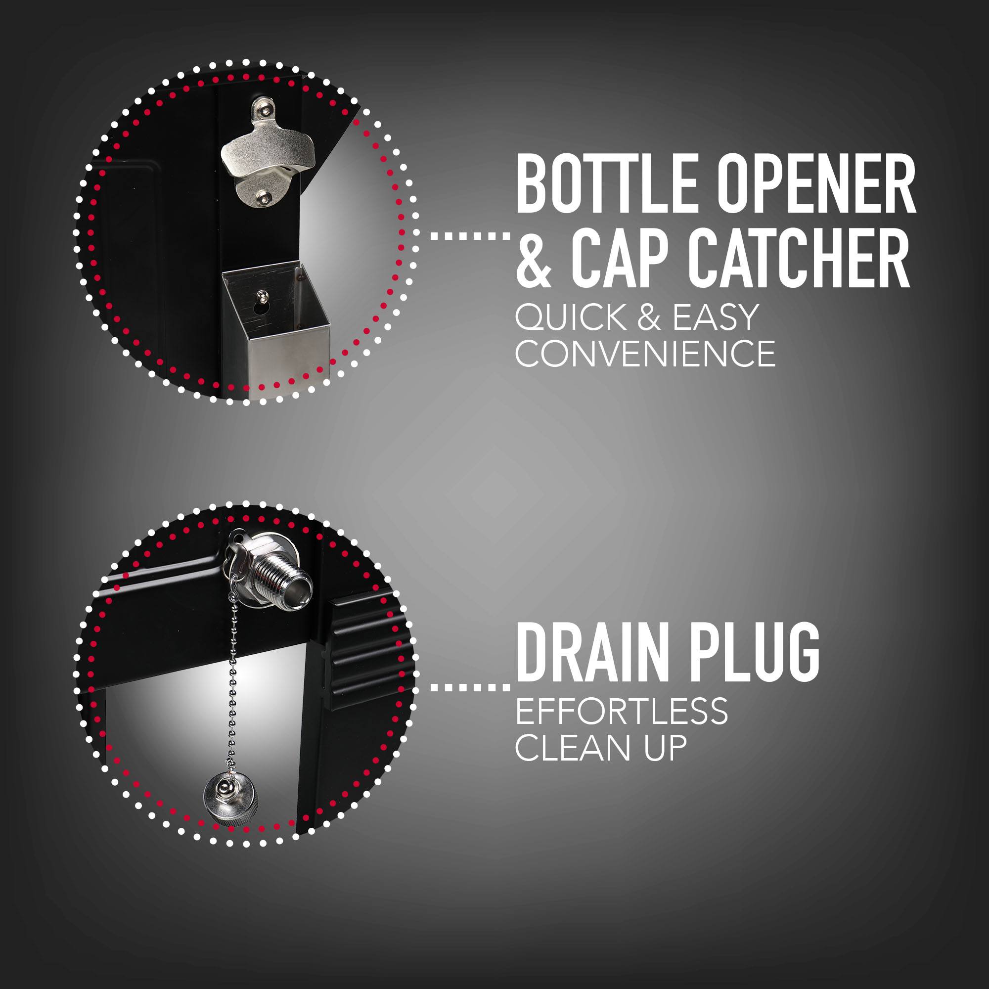 Permasteel 80Qt Furniture Style Patio Cooler - Black