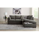 Portland 3-Piece Sectional with Left-Facing Pop-Up Bed - Grey
