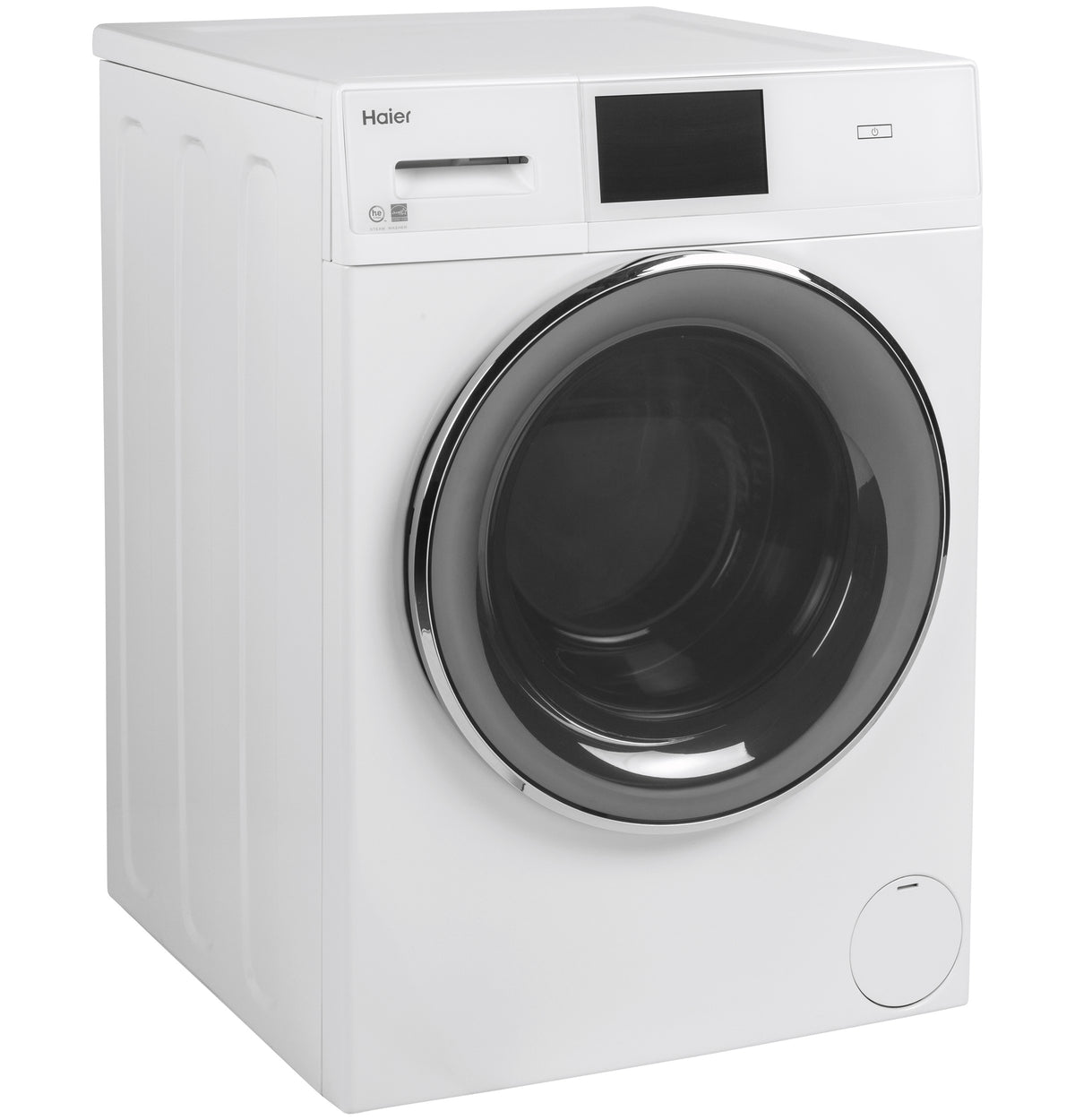 Haier White Compact Front-Load Washer (2.8 Cu. Ft.) - QFW150SSNWW