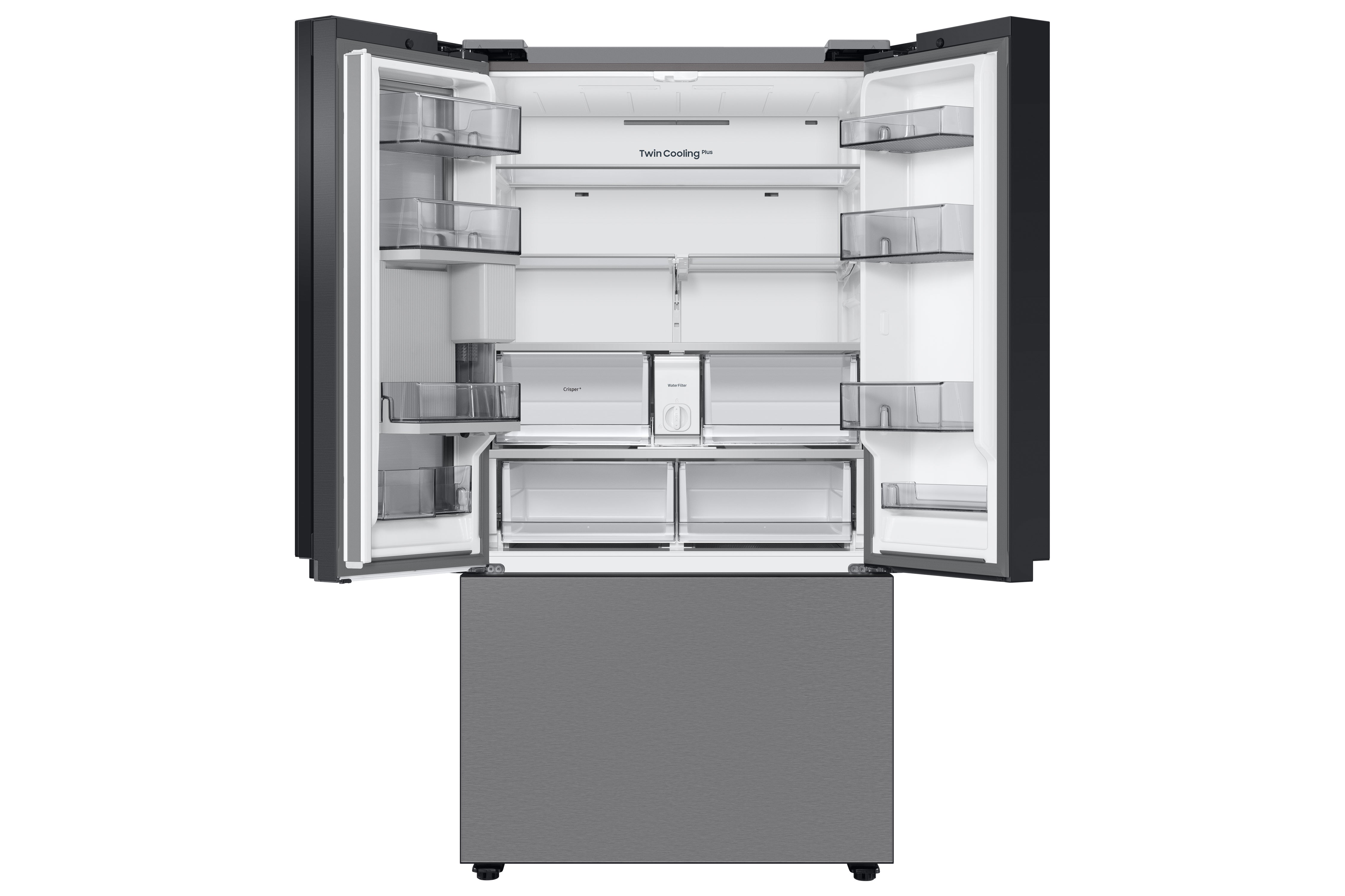 Samsung BESPOKE 36" 30.1 Cu. Ft. Stainless Steel French Door Refrigerator with Beverage Centre - RF30BB6600QLAA