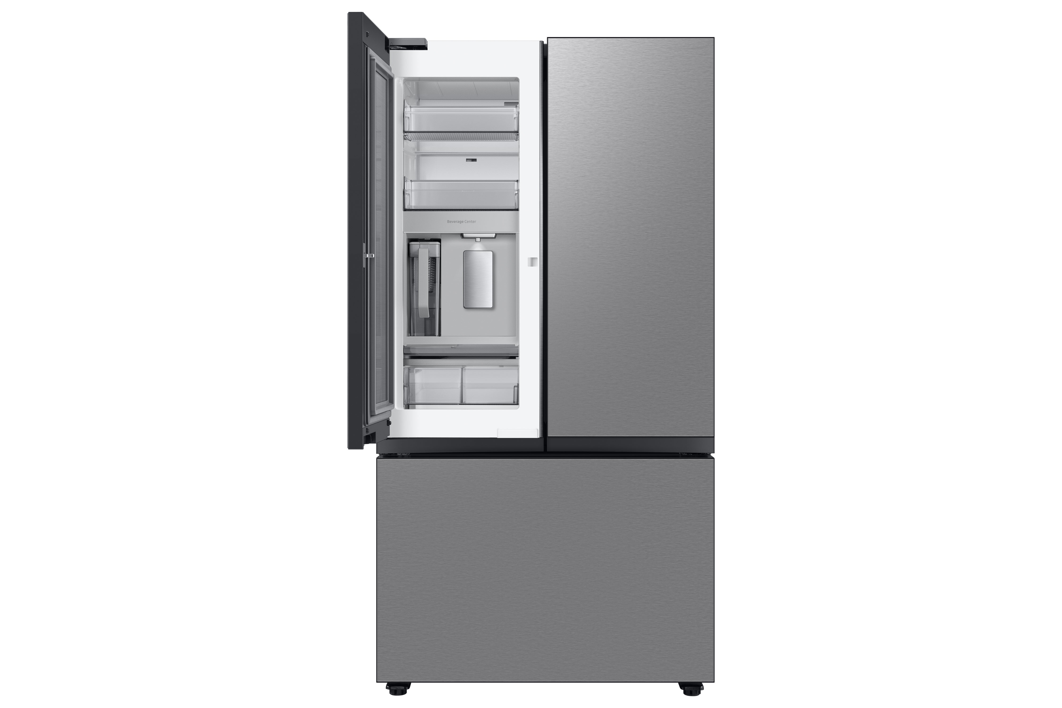 Samsung BESPOKE 36" 30.1 Cu. Ft. Stainless Steel French Door Refrigerator with Beverage Centre - RF30BB6600QLAA
