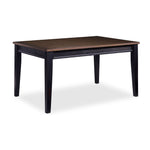 Caylie Noir Dining Table - Ebony, Driftwood