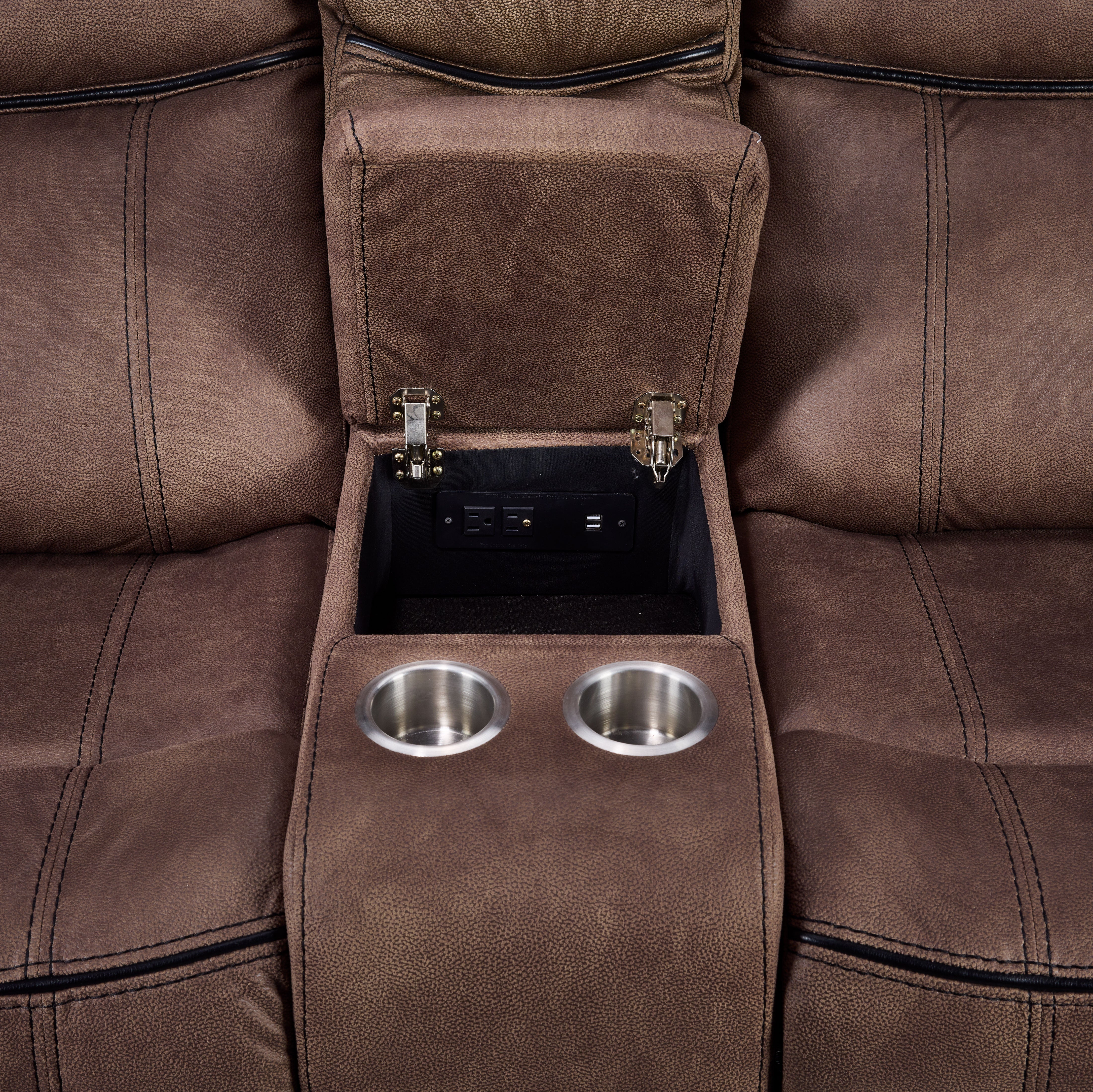 Roblin Reclining Loveseat - Light Brown