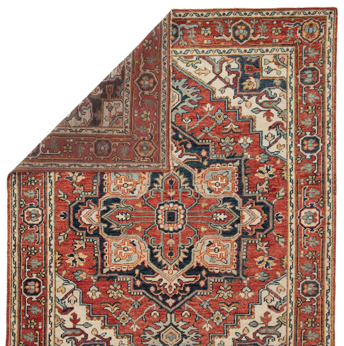 Skalkota VIII Area Rug - 10' X 14' - Red/Multi