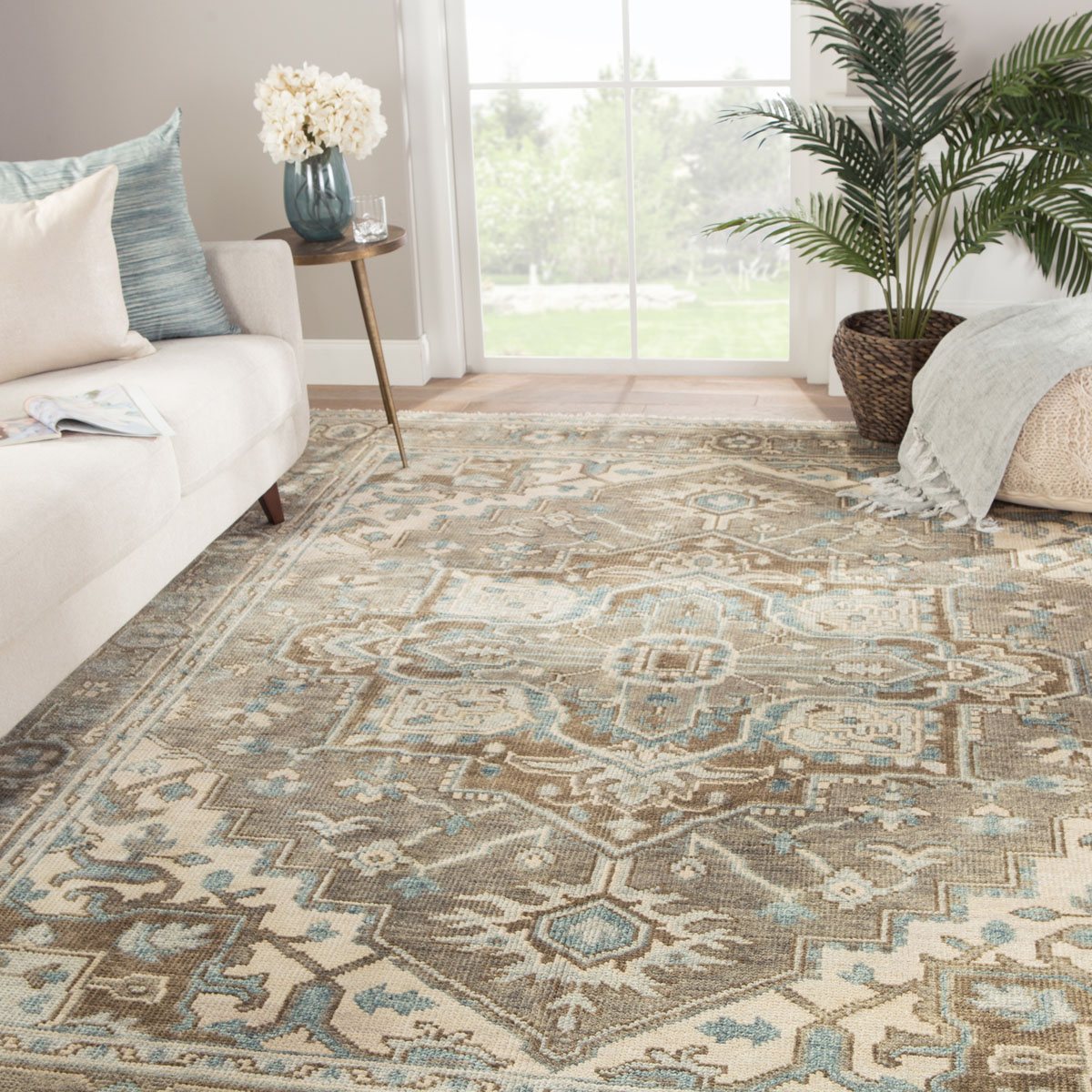 Skalkota III Area Rug - 8'6" X 11'6" - Grey/Blue