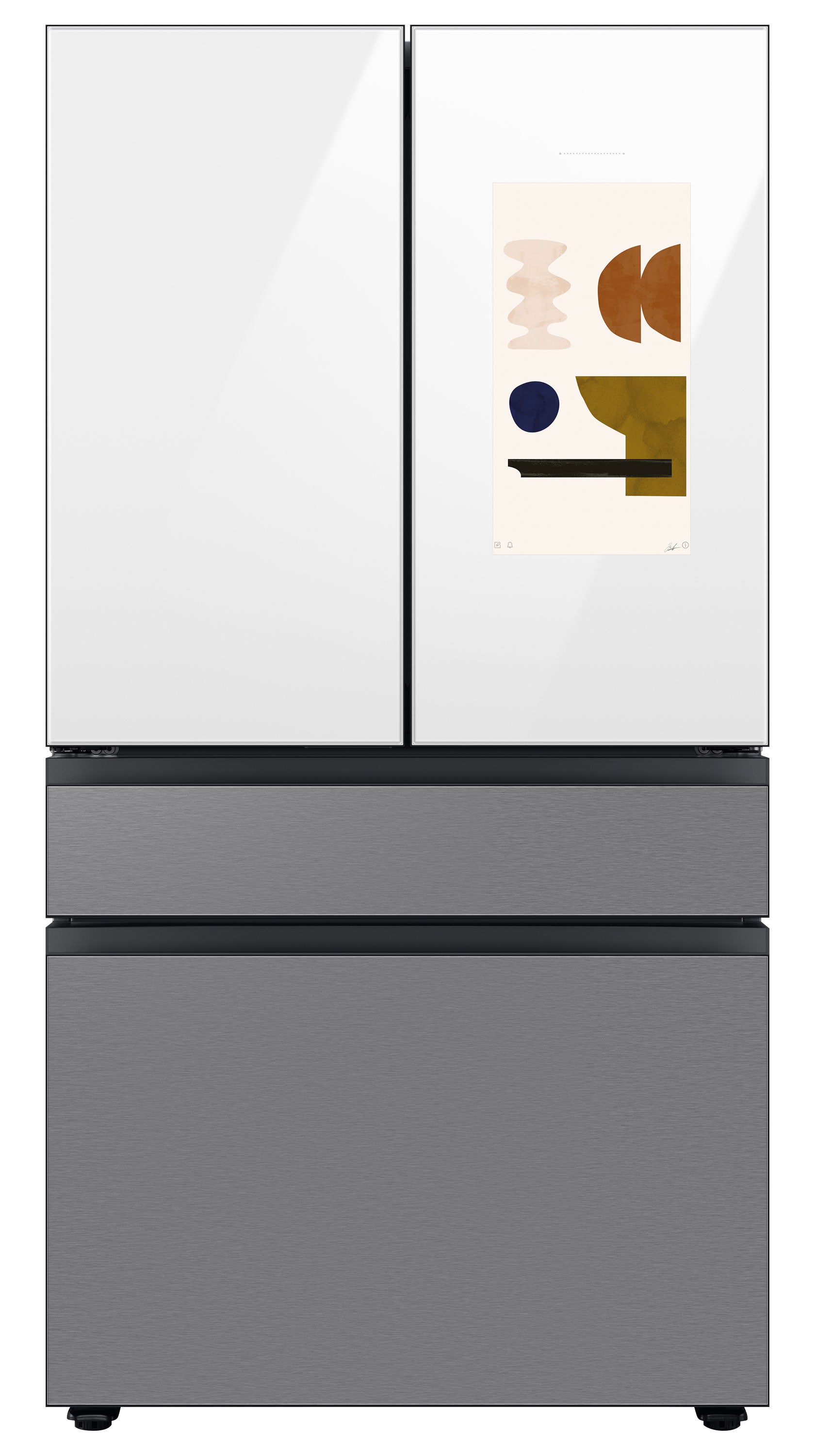 Samsung BESPOKE 36" 4-Door Counter-Depth Refrigerator with Beverage Center and Family Hub (Without Panels) (22.5 cu.ft.) - RF23BB8900AWAC