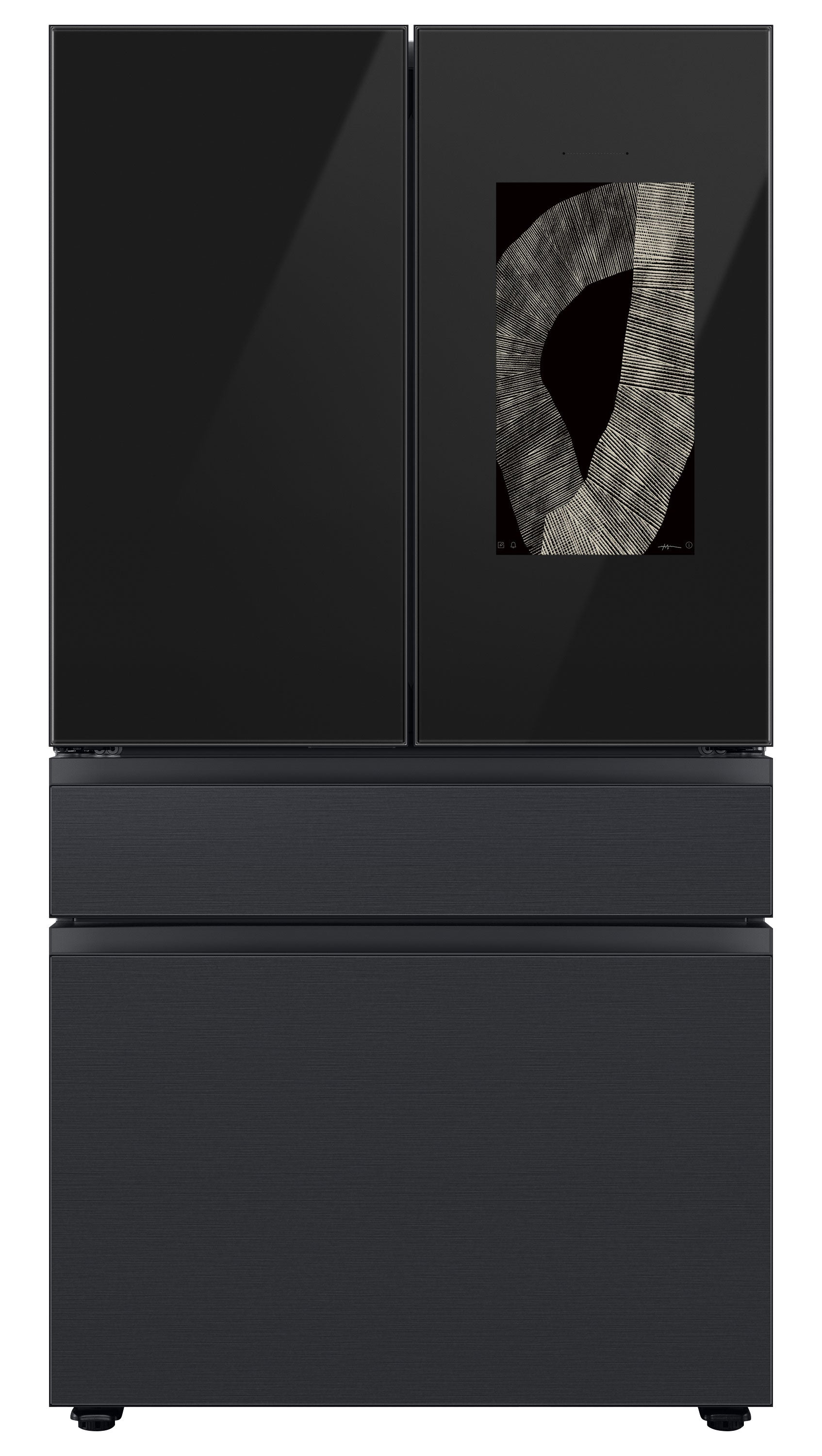 Samsung BESPOKE 36" 4-Door Counter-Depth Refrigerator with Beverage Center and Family Hub (Without Panels) (22.5 cu.ft.) - RF23BB8900ACAC