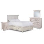 San Mateo 6-Piece Queen Storage Bedroom Package - Antique White