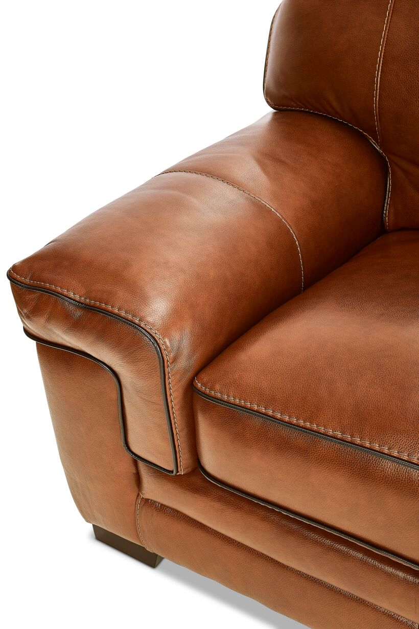 Stampede Leather Sofa - Chestnut