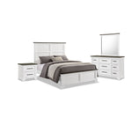 Abigail 6-Piece Full Bedroom Package - White and Grey