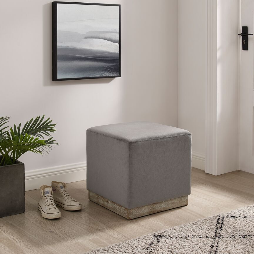 Adele Ottoman - Grey