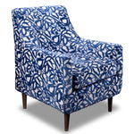 Amelia Accent Chair - Aqua and Grey