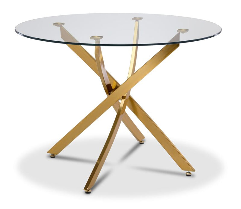 Leons glass sales dining table