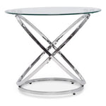 Axis 26" End Table - Chrome