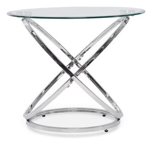 Axis 26" End Table - Chrome