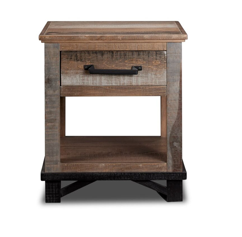 Baron End Table Barnwood Leon's