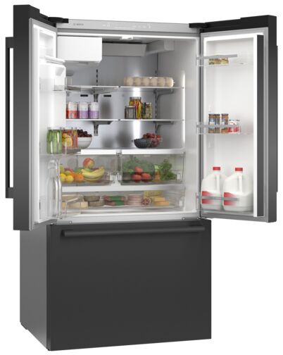 Bosch 36" 26 Cu. Ft. Black Stainless Steel French Door Refrigerator - B36FD50SNB
