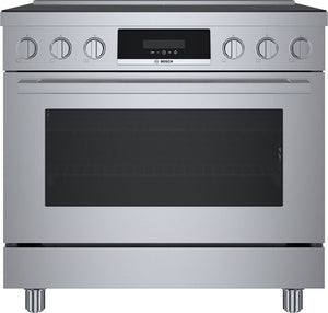 Bosch Stainless Steel 36" Industrial-Style Electric Induction Range (3.7 cu. ft.) - HIS8655C