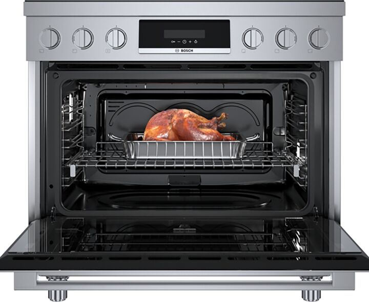 Bosch Stainless Steel 36" IndustrialStyle Electric Induction Range (3.7 cu. ft.) HIS8655C