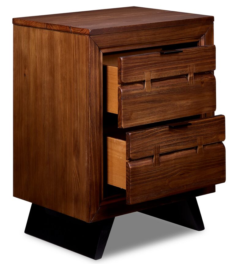 Camila Night Table Rustic Brown Leon s