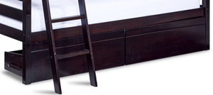 Charlie Bunk Bed Drawers - Dark Chocolate