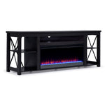 Cohen 78" Fireplace TV Stand - Grey