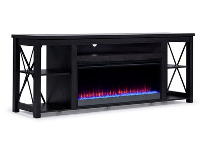 Cohen 78" Fireplace TV Stand - Grey