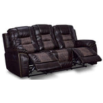 Commodore Reclining Sofa- Brown