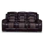 Commodore Reclining Sofa- Brown