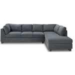 Cosmo 2-Piece Sectional with Right Facing Chaise - Dark Grey