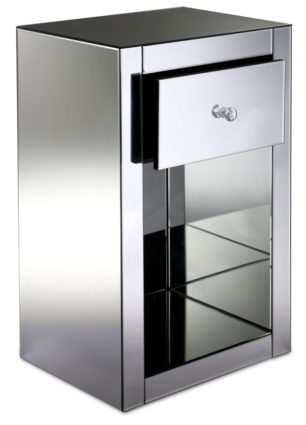 Leons mirrored nightstand hotsell