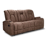 Dallas Reclining Sofa With Drop Down Table- Mocha