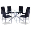 Darron 7 - Piece Round Dining Table Set - Black