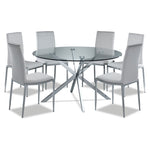 Darron 7 - Piece Round Dining Table Set - White