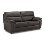 Toscana Leather Sofa - Dark Grey