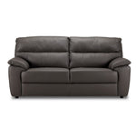 Toscana Leather Sofa - Dark Grey