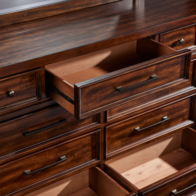 Eden 9 Drawer Dresser - Dark Brown | Leon's