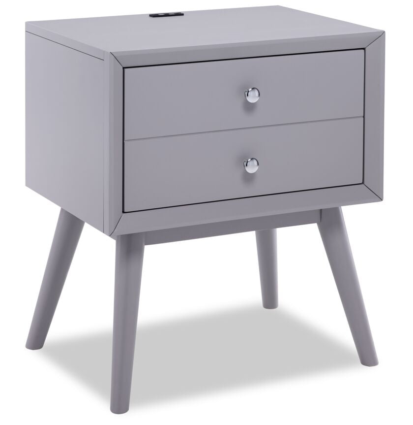 Elroy Night Table - Grey