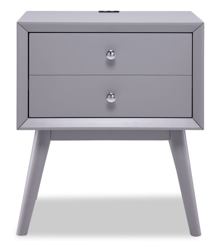 Elroy Night Table - Grey