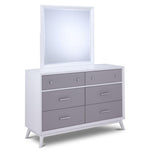 Elroy Two Tone Dresser - White, Grey