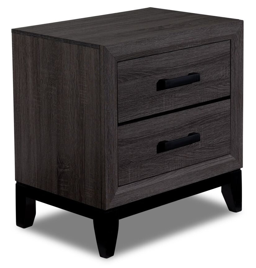 Fog 5-Piece Queen Bedroom Package - Grey, Black