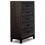 Fog 5-Drawer Chest - Grey, Black
