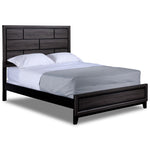 Fog 3-Piece Queen Bed - Grey, Black