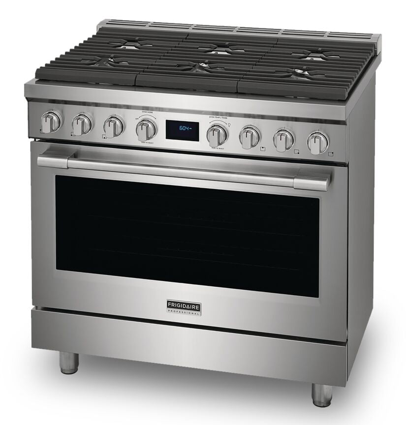 Frigidaire Professional Stainless Steel 36" Dual-Fuel Range (4.4 Cu.Ft) - PCFD3668AF