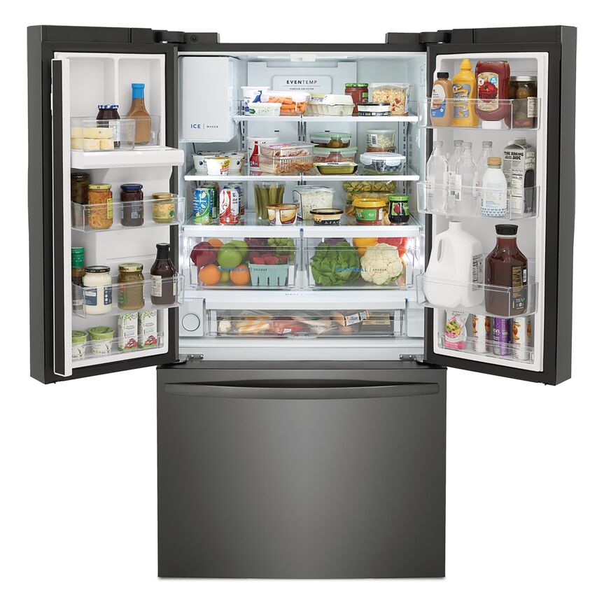 Frigidaire 36" 27.8 Cu. Ft. Black Stainless Steel French Door Refrigerator - FRFS2823AD