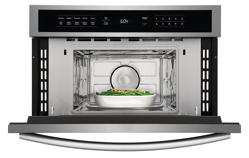 Frigidaire Gallery Stainless Steel 30" Built-In Microwave Oven with Drop-Down Door (1.6 Cu. Ft.) - GMBD3068AF
