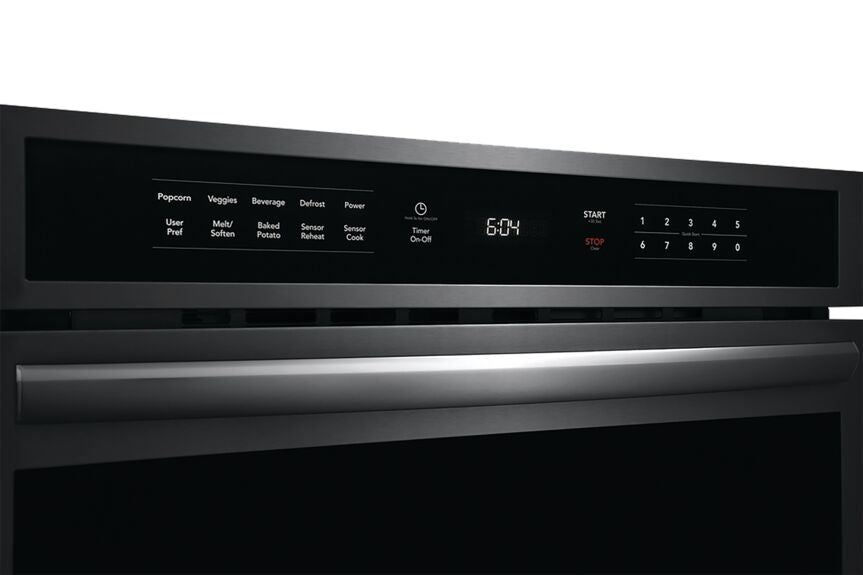 Frigidaire Gallery Black Stainless Steel 30" Built-In Microwave Oven with Drop-Down Door (1.6 Cu. Ft.) - GMBD3068AD