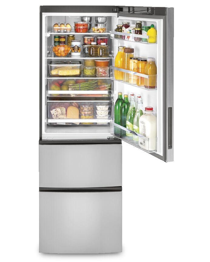 GE 24" 11.9 Cu. Ft. Stainless Steel Counter-Depth Bottom-Freezer Refrigerator - GLE12HSPSS